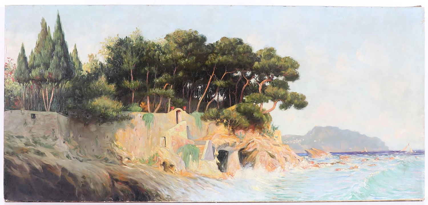Grotte in riva al mare - attribuito